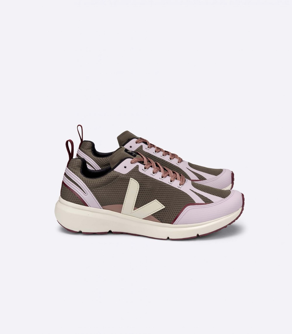 Veja Sneakers Dam - Condor 2 Alveomesh - Olivgröna/Rosa - 834507-SOU